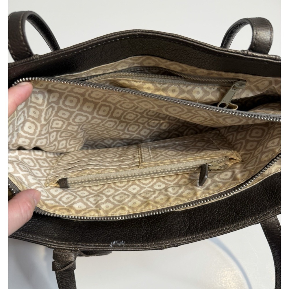 Brighton Pretty Tough Jax Tote Pebble Grain Leather Handbag Capsule Quiet Luxury - Picture 8 of 17